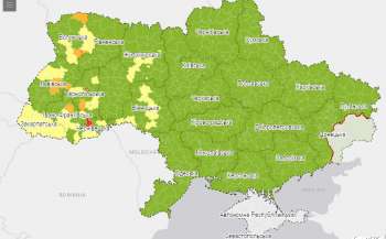 На інтерактивній карті можна дізнатись, які регіони належить до якої карантинної зони